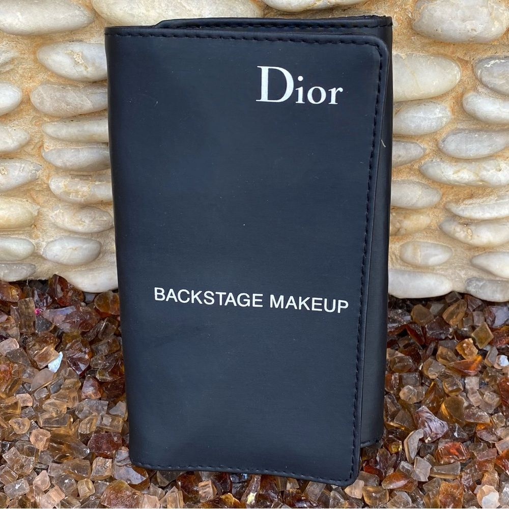 NWOT Christian Dior Beauty Black Backstage Makeup, Makeup Brush Travel Pouch. - Picture 3 of 6